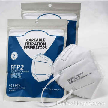 Maschera respiratoria per filtrazione CE2163 EN149 FFP2